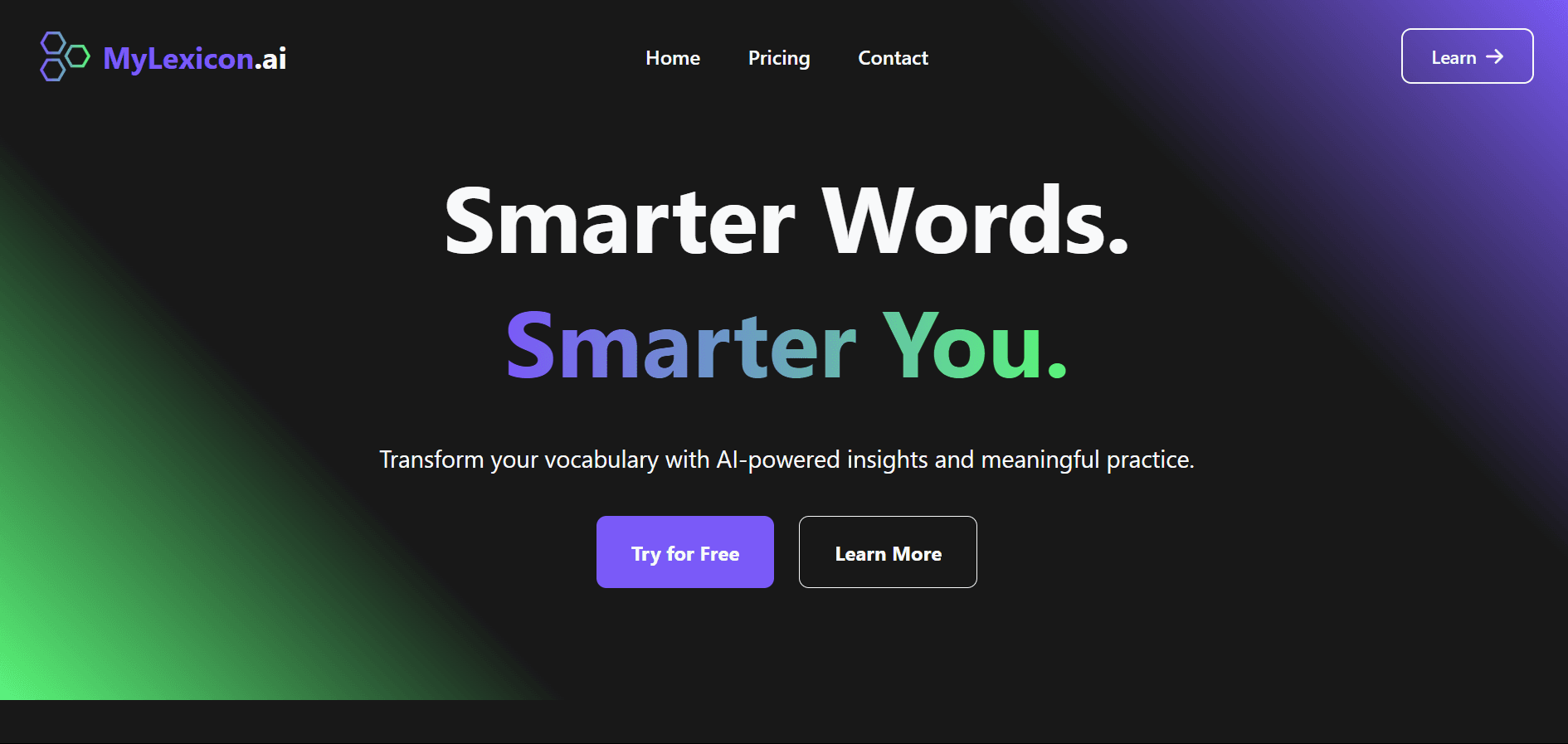 MyLexicon.ai screenshot