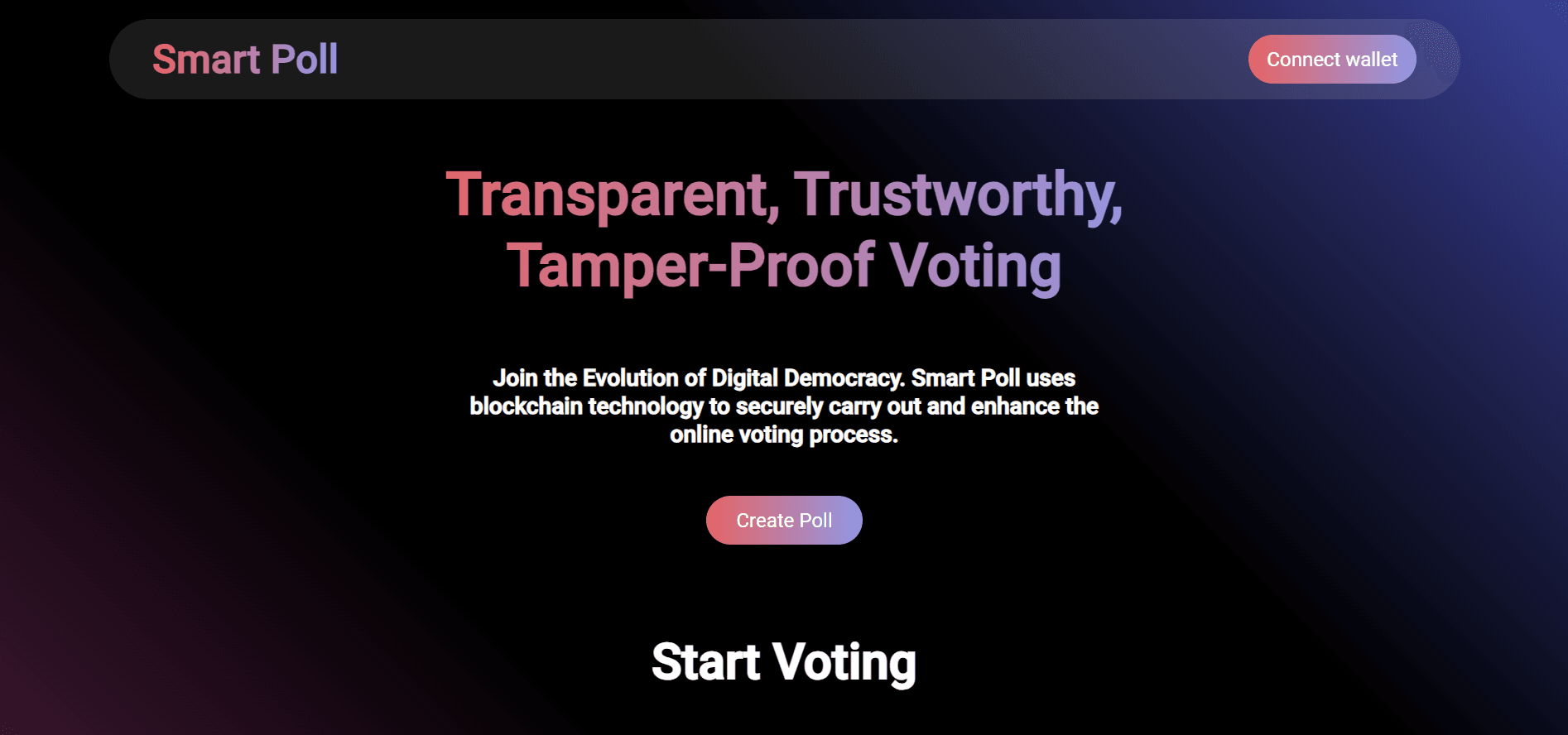 Smart Poll demo screenshot